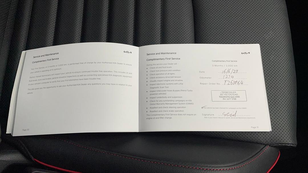 2022 Kia Cerato Gt, Automatic, 3643 km, Service History