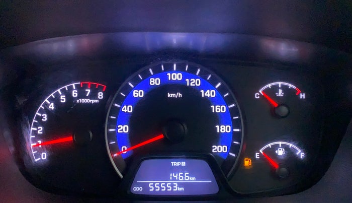 2017 Hyundai Xcent SX 1.2, Petrol, Manual, 55,606 km, Odometer Image