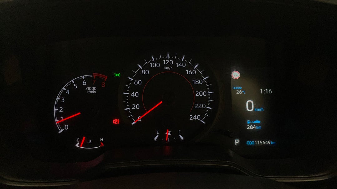2020 Toyota Corolla Ascent Sport, Automatic, 115649 km, Odometer View