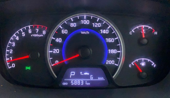 2018 Hyundai Grand i10 SPORTZ (O) AT 1.2 KAPPA VTVT, Petrol, Automatic, 58,831 km, Odometer Image