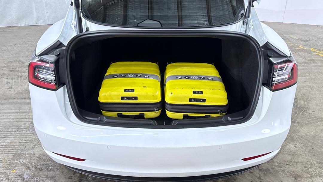 2023 Tesla Model 3 Long Range, Automatic, 75002 km, Boot Inside View with Luggage