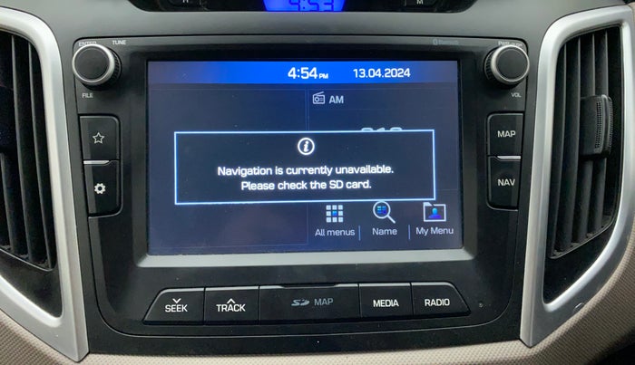 2019 Hyundai Creta SX 1.6 PETROL, Petrol, Manual, 20,920 km, Infotainment system - GPS Card not working/missing