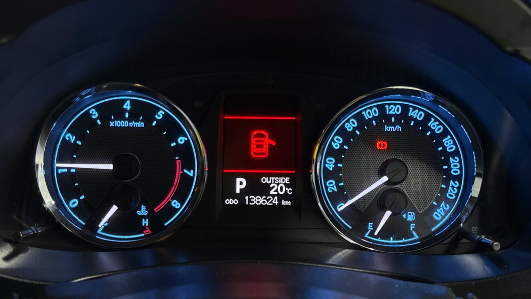 2015 Toyota Corolla Sx, Automatic, 138624 km, Odometer View