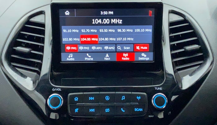 2019 Ford New Figo 1.2 TITANIUM BLU, Petrol, Manual, 15,986 km, Infotainment System