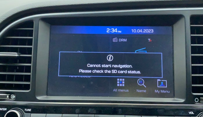 2017 Hyundai New Elantra 2.0 SX(O) AT PETROL, Petrol, Automatic, 51,616 km, Infotainment system - GPS Card not working/missing