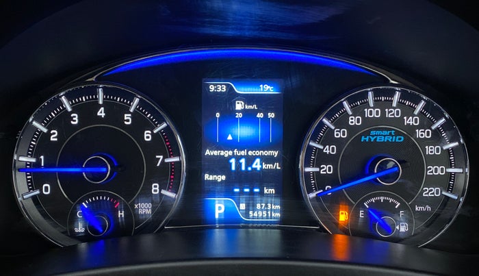 2019 Maruti Ciaz ALPHA  AT 1.5 SHVS PETROL, Petrol, Automatic, 54,951 km, Odometer Image