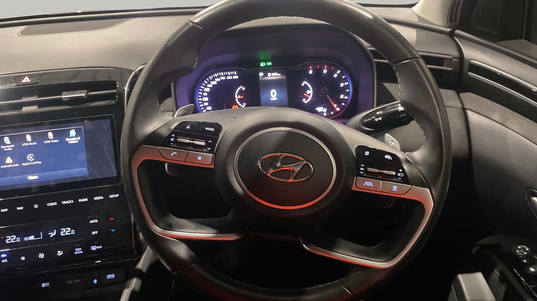 2022 Hyundai Tucson Elite (AWD), Automatic, 97608 km, Steering Wheel Close-up