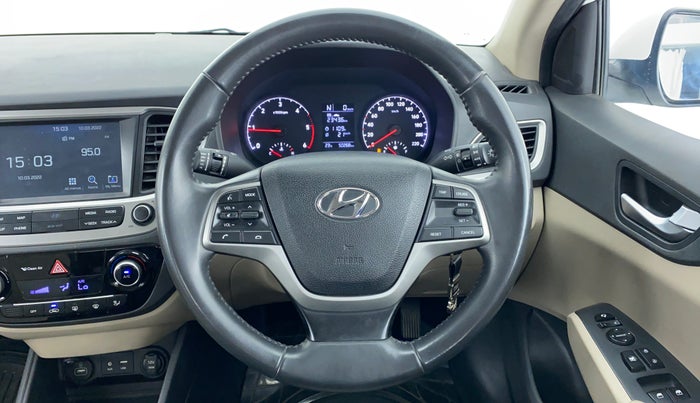 2018 Hyundai Verna 1.6 CRDI SX + AT, Diesel, Automatic, 50,352 km, Steering Wheel Close Up