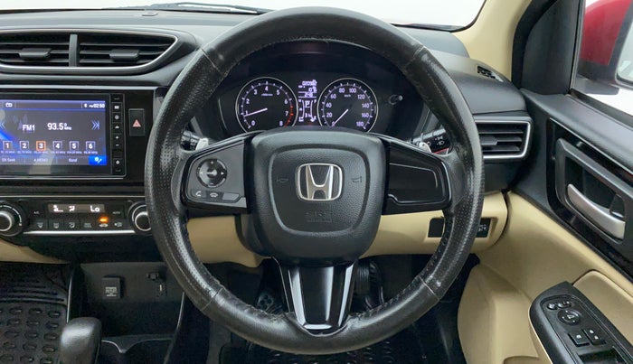 2019 Honda Amaze 1.2 V CVT I VTEC, Petrol, Automatic, 21,223 km, Steering Wheel Close Up