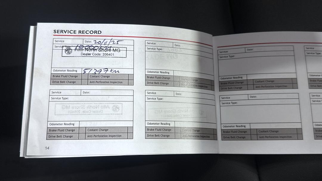 2021 MG Zst Excite, Automatic, 57570 km, Service History