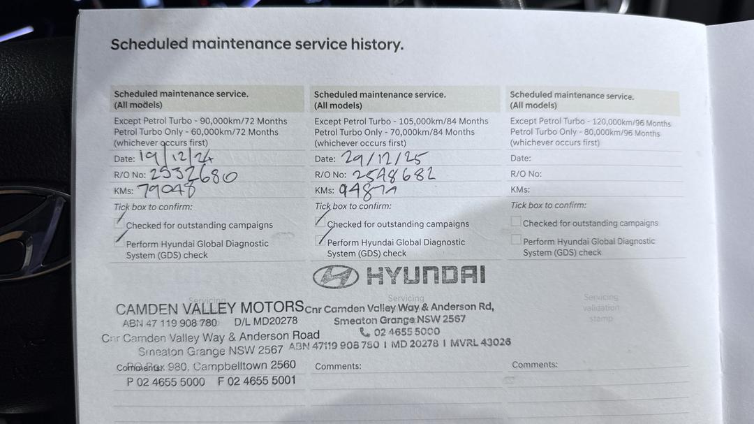 2018 Hyundai i30 Active, Manual, 102622 km, Service History