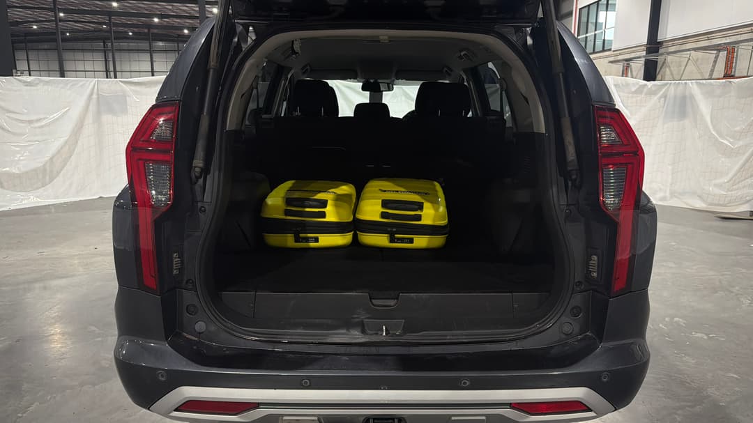 2021 Mitsubishi Pajero Sport Gls (4x4) 7 Seat, Automatic, 108327 km, Boot Inside View with Luggage