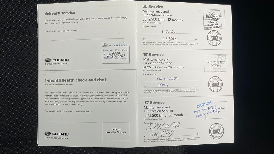 2020 Subaru Forester 2.5i (awd), Automatic, 41834 km, Service History
