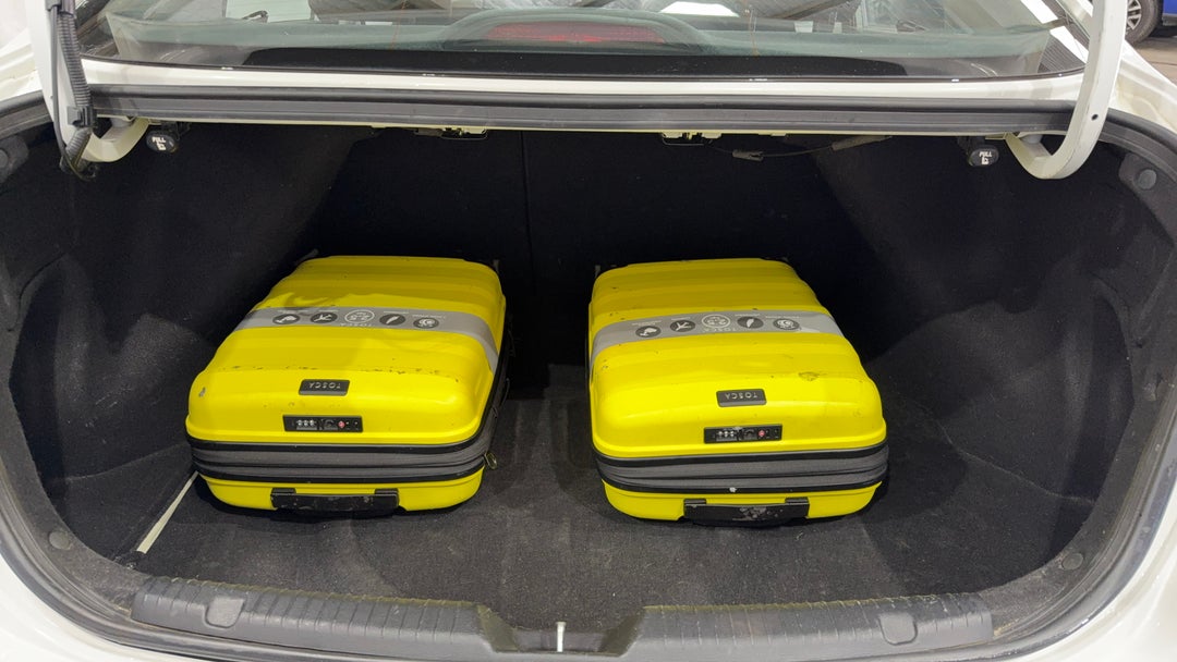 Boot Inside View with Luggage