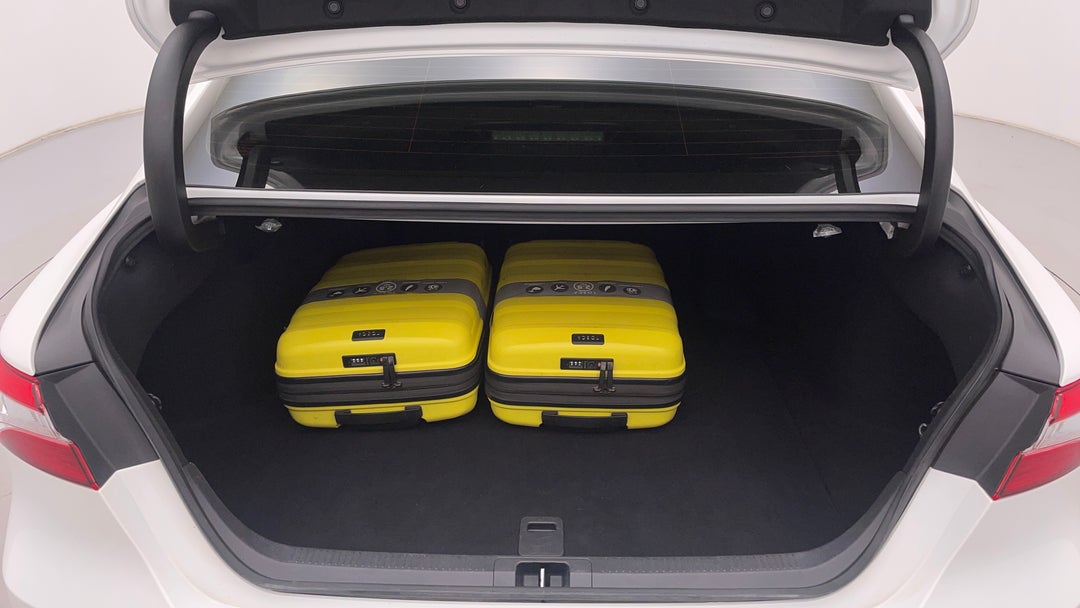 Boot Inside View with Luggage