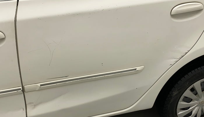 2011 Toyota Etios G, Petrol, Manual, 55,556 km, Rear left door - Minor scratches