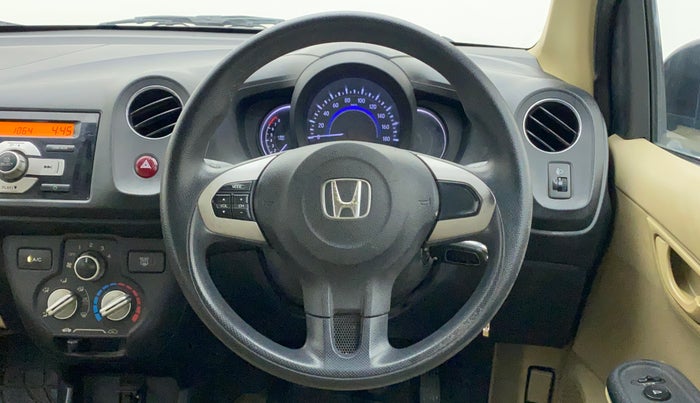 2015 Honda Brio S MT, Petrol, Manual, 56,958 km, Steering Wheel Close Up