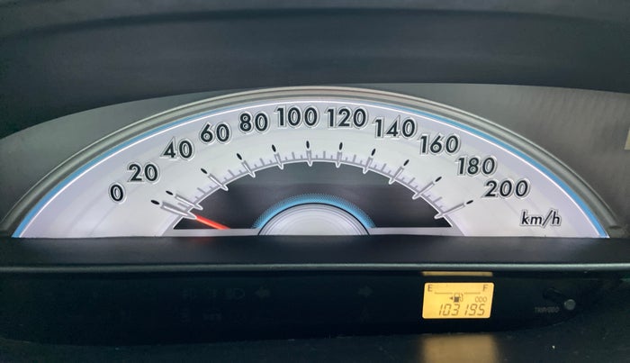 2012 Toyota Etios Liva G, Petrol, Manual, 1,03,218 km, Odometer Image