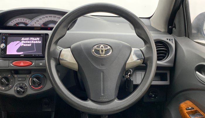 2012 Toyota Etios VD, Diesel, Manual, 95,842 km, Steering Wheel Close Up