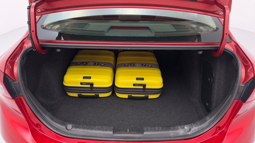 Boot Inside View with Luggage