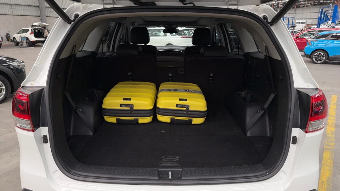 Boot Inside View with Luggage