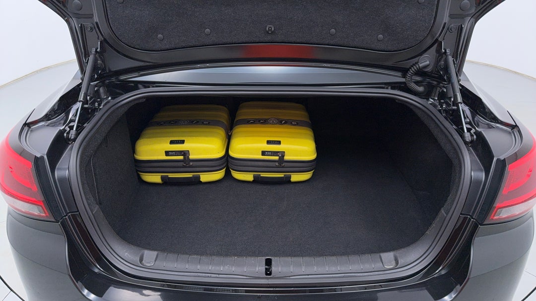 Boot Inside View with Luggage