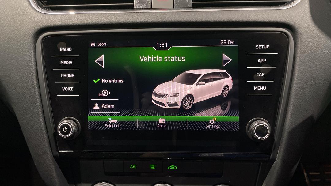 2018 SKODA Octavia Rs 245 180 Tsi, Automatic, 80434 km, Infotainment System