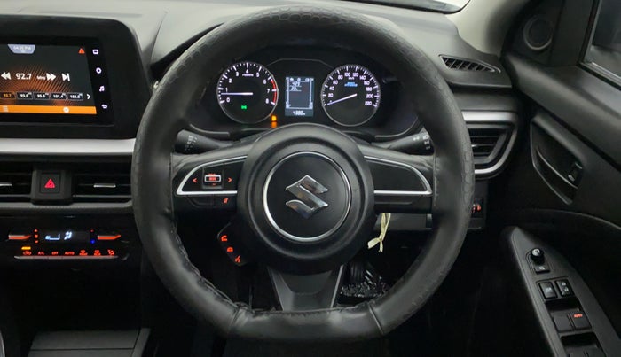 2022 Maruti BREZZA VXI SMART HYBRID, Petrol, Manual, 4,380 km, Steering Wheel Close Up
