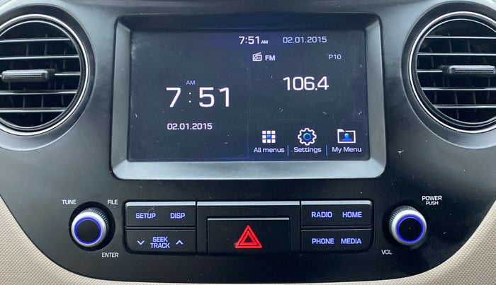 2018 Hyundai Grand i10 SPORTZ AT 1.2 KAPPA VTVT, Petrol, Automatic, 52,877 km, Infotainment System