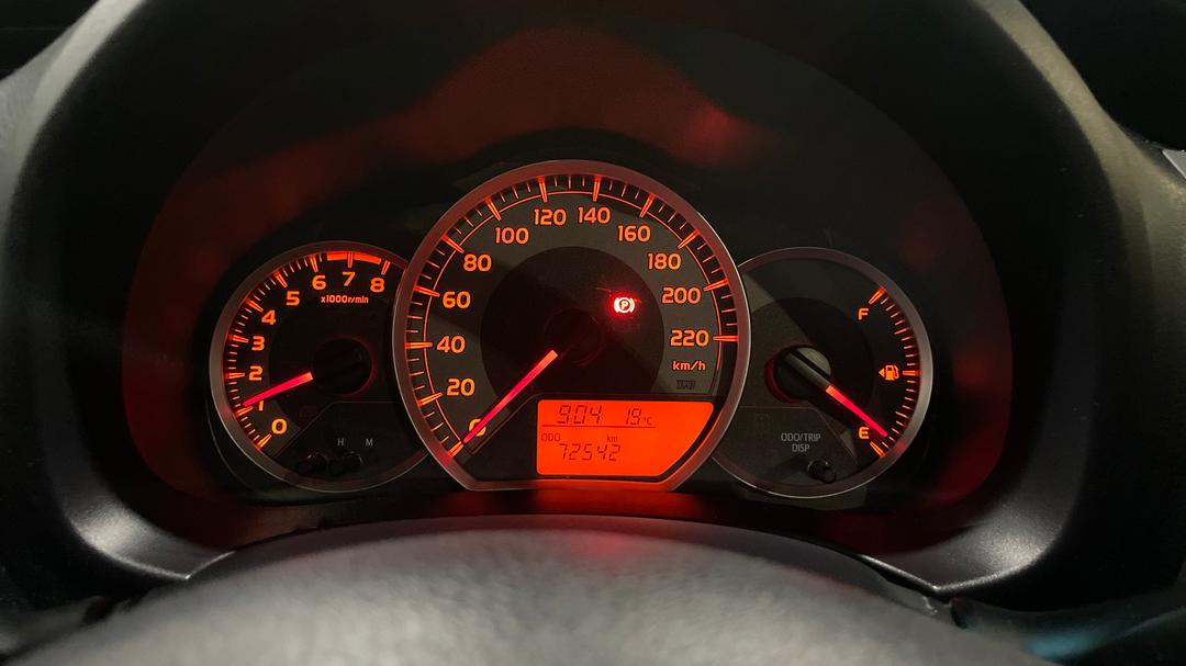 2016 Toyota Yaris Ascent, Manual, 72542 km, Odometer View
