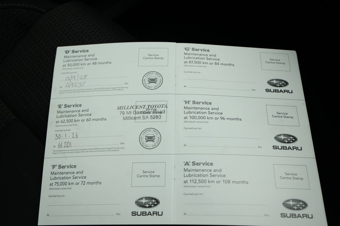 2022 Subaru Outback AWD, Automatic, 63821 km, Service History