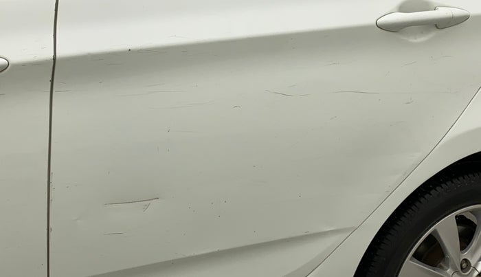 2011 Hyundai Verna FLUIDIC 1.6 VTVT SX, Petrol, Manual, 76,979 km, Rear left door - Minor scratches