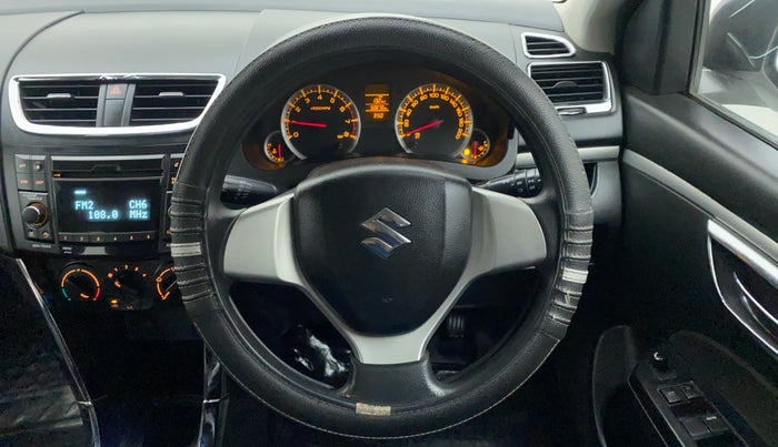 2013 Maruti Swift VXI, Petrol, Manual, 50,870 km, Steering Wheel Close Up