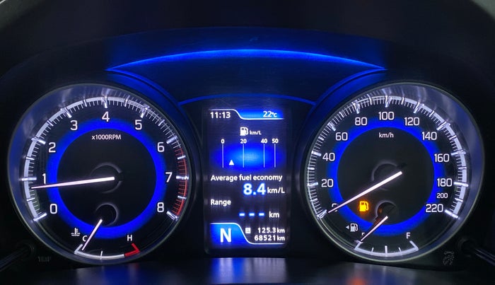 2019 Toyota Glanza V CVT, Petrol, Automatic, 68,576 km, Odometer Image