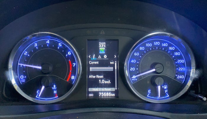 2017 Toyota Corolla Altis G AT, Petrol, Automatic, 75,836 km, Odometer Image