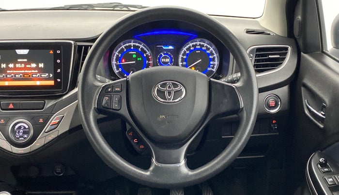2021 Toyota Glanza G MT PETROL, Petrol, Manual, 11,631 km, Steering Wheel Close Up