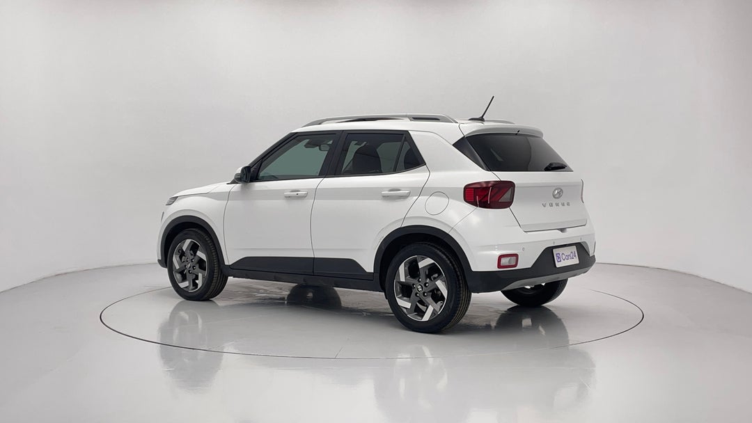 2023 Hyundai Venue Elite (black) Sunroof, Automatic, 15756 km, Left Back Diagonal (45- Degree) View