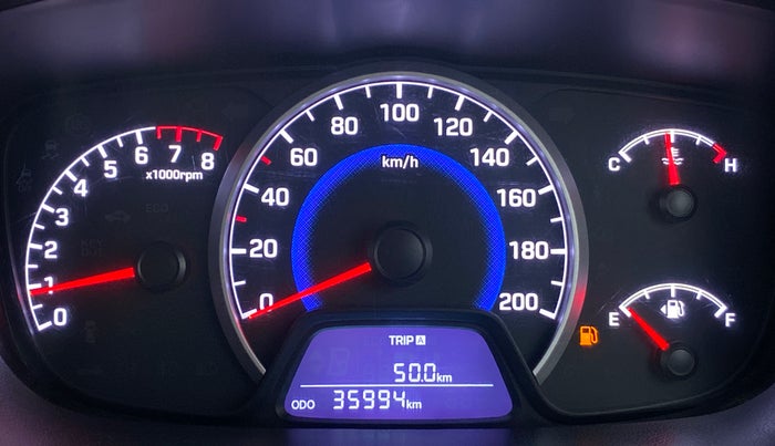 2018 Hyundai Grand i10 ASTA 1.2 KAPPA VTVT, Petrol, Manual, 36,020 km, Odometer Image