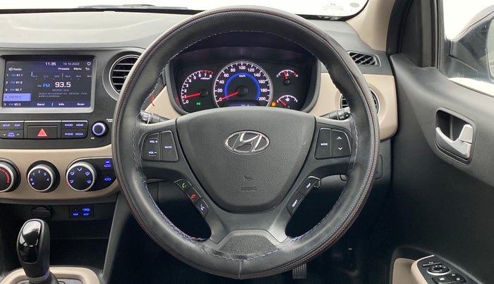 2017 Hyundai Grand i10 SPORTZ (O) 1.2 AT VTVT, Petrol, Automatic, 22,013 km, Steering Wheel Close Up