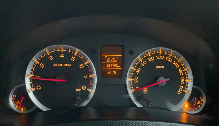 2012 Maruti Swift Dzire VXI, Petrol, Manual, 75,545 km, Odometer Image