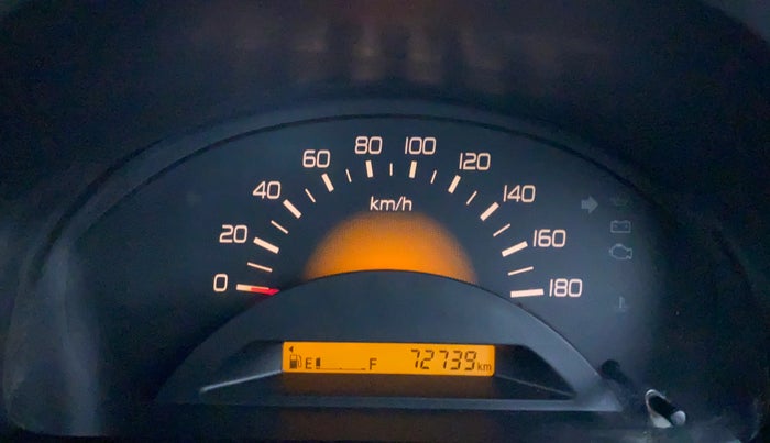 2017 Maruti Wagon R 1.0 LXI, Petrol, Manual, 72,757 km, Odometer Image