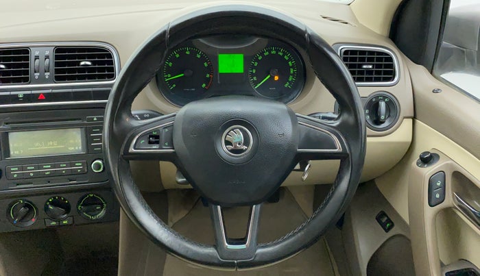 2014 Skoda Rapid AMBITION 1.6 MPI MT PLUS, Petrol, Manual, 54,004 km, Steering Wheel Close Up