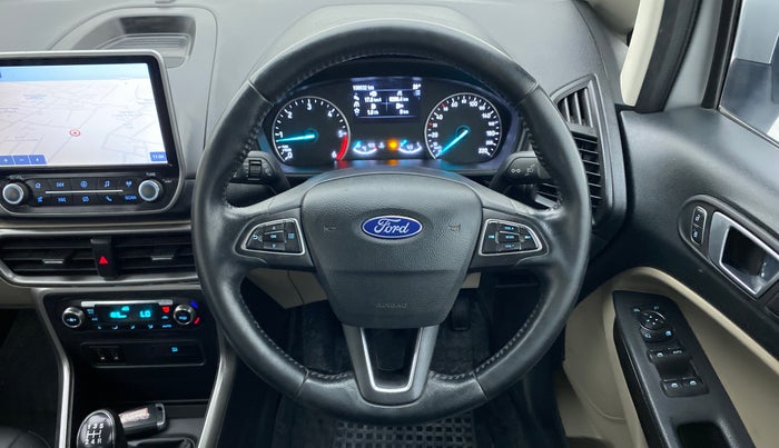 2019 Ford Ecosport TITANIUM + 1.5L DIESEL, Diesel, Manual, 1,08,632 km, Steering Wheel Close Up