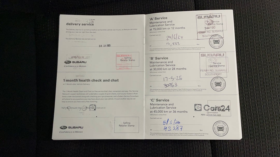 2022 Subaru Outback AWD, Automatic, 43287 km, Service History