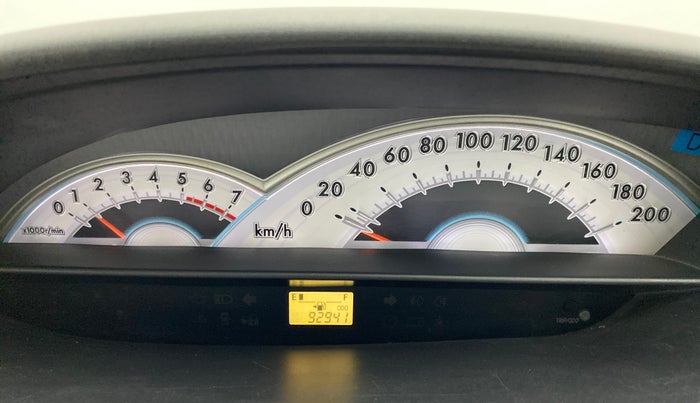 2012 Toyota Etios VD, Diesel, Manual, 92,941 km, Odometer Image