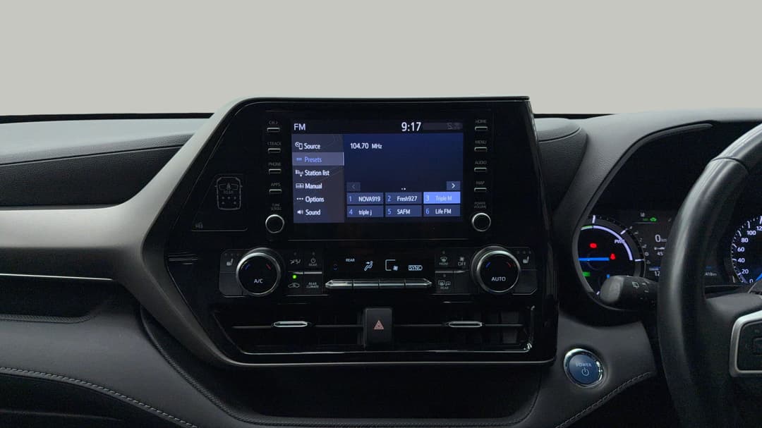2022 Toyota Kluger Gxl Hybrid AWD, Automatic, 43418 km, Center Console