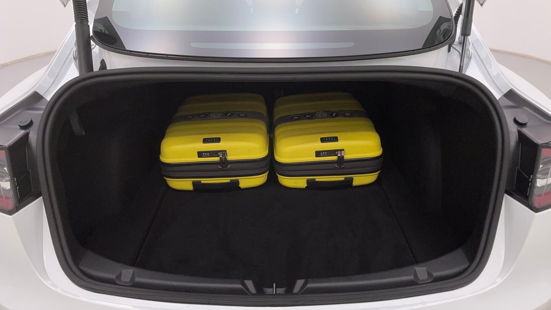 2021 Tesla Model 3 Standard Range Rwd, Automatic, 66984 km, Boot Inside View with Luggage