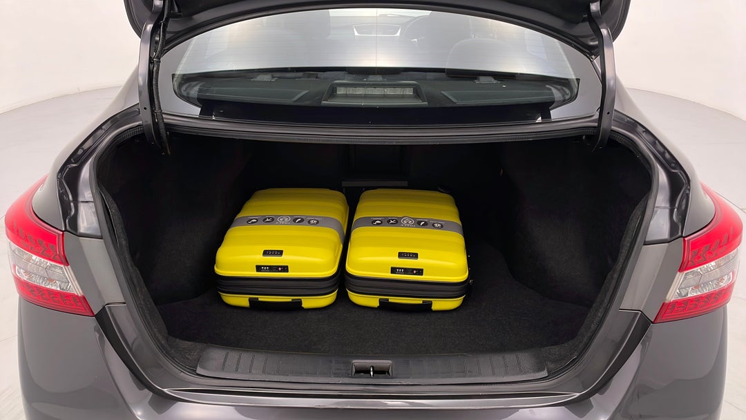 Boot Inside View with Luggage