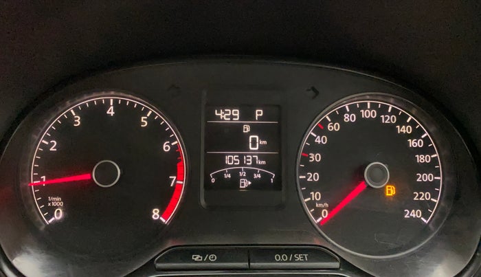 2015 Volkswagen Polo GT TSI AT, Petrol, Automatic, 1,05,137 km, Odometer Image