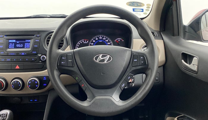 2015 Hyundai Grand i10 SPORTZ 1.2 KAPPA VTVT, Petrol, Manual, 44,816 km, Steering Wheel Close Up